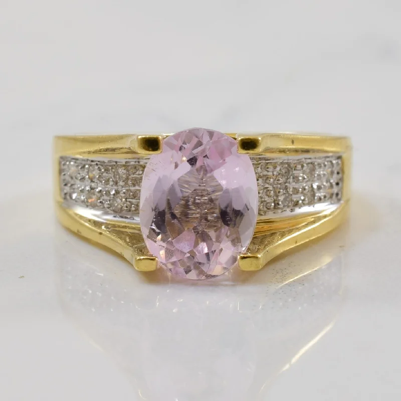 Once-A-Year Jewelry Sale – Grab Your Favorites Now Kunzite & Pave Diamond Ring | 2.06ct, 0.08ctw | SZ 6 |