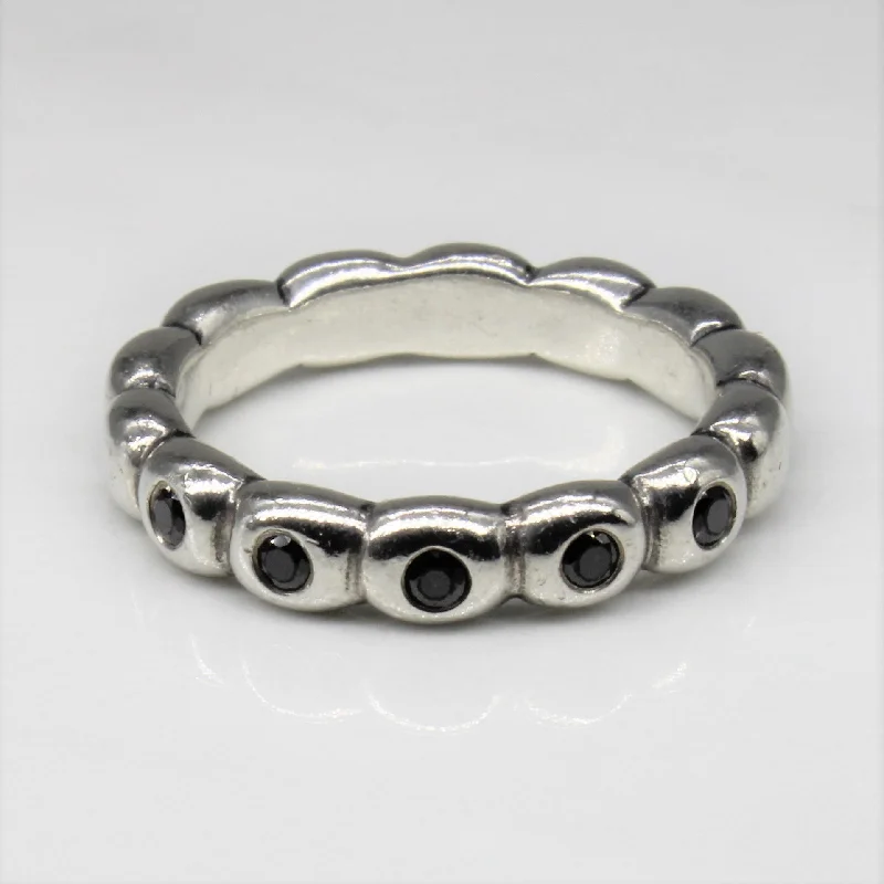 Affordable Luxury Jewelry – Style At A Great Price Pandora' Sterling Silver and Black Onyx Ring | SZ 6.75 |