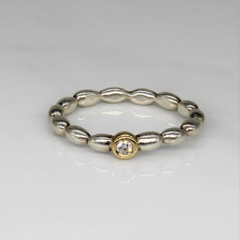 Jewelry Flash Sale – Stylish Designs At Unbeatable Rates 'Pandora' Diamond Bubble Ring | 0.04ctw | SZ 7 |