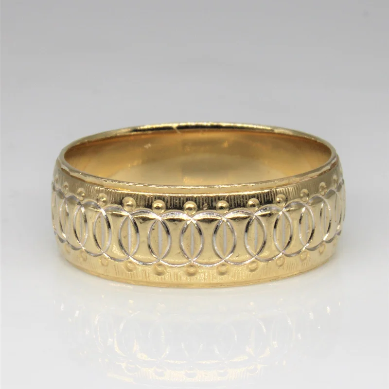 Elegant Designs, Unbeatable Discounts – Shop Jewelry Now Geometric Patterned Band | SZ 11 |