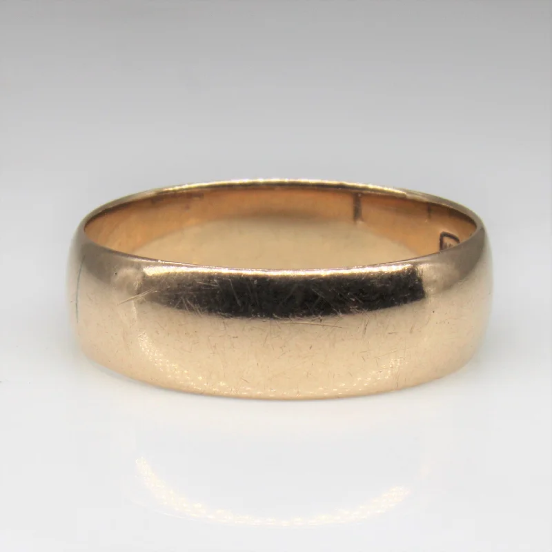 Sparkle On A Budget – Fine Jewelry For Less Early 1900s Plain Gold Band | SZ 7.5 |