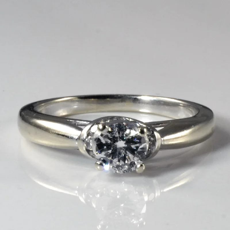 Luxury Jewelry Sale – Sparkle For Less Diamond Channel Gallery Engagement Ring | 0.74ctw | SZ 8.5 |