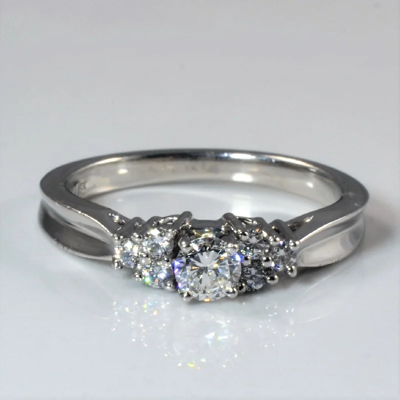Must-Have Jewelry At Irresistible Discounts Petite Platinum Engagement Ring | 0.35ctw | SZ 7.25 |