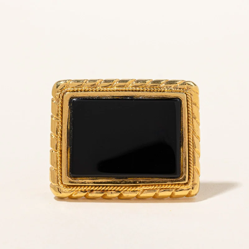 Dazzling Deals On Necklaces, Bracelets, And More Onyx Portrait Cocktail Ring | 12.00ct | SZ 6.5 |