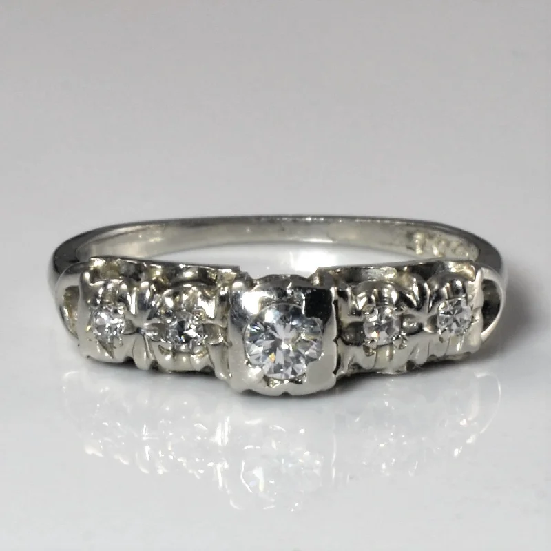 Shine Without Limits – Jewelry Sale Happening Now Retro Diamond Engagement Ring | 0.18ctw | SZ 6 |