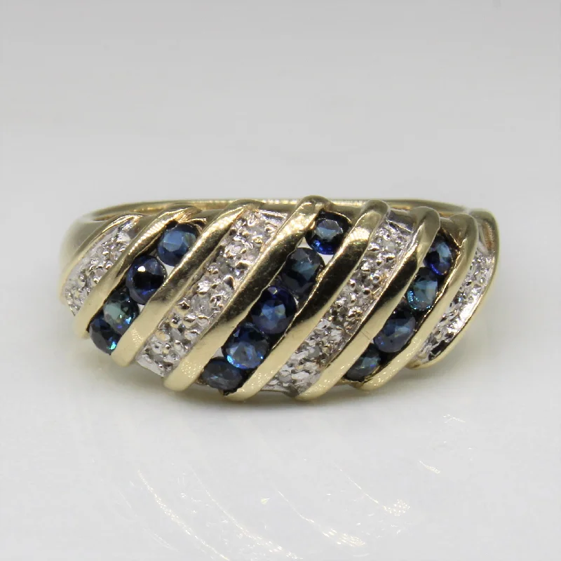 Shop Fine Jewelry With Exclusive Savings Sapphire & Diamond Dome Ring | 0.50ctw, 0.05ctw | SZ 7.25 |