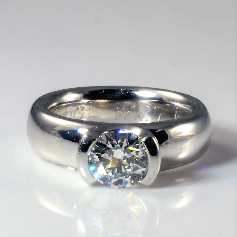Discounted Luxury Jewelry – Shine Without The Splurge Birks' Semi Bezel Set Diamond Ring | 0.68ct | SZ 3.5 |