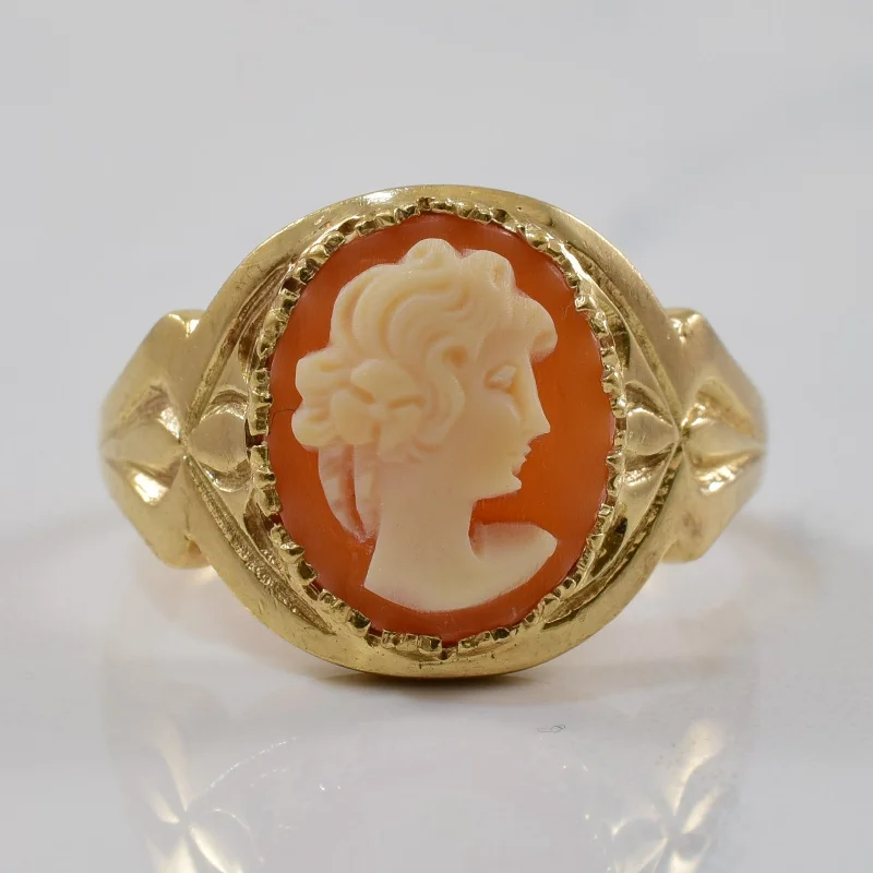 Handcrafted Jewelry Sale – Unique Designs At Low Prices Shell Cameo Ring | 2.00ct | SZ 7.25 |