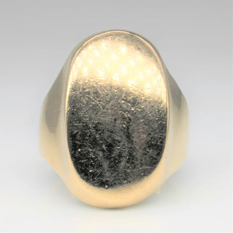 Premium Jewelry, Premium Discounts – Act Fast Oval Signet Ring | SZ 8.75 |
