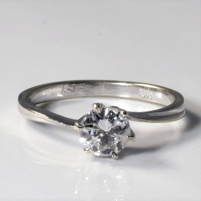 Unique Jewelry For Less – Shop The Sale Now Six Prong Solitaire Bypass Diamond Ring | 0.55ct | SZ 6.25 |