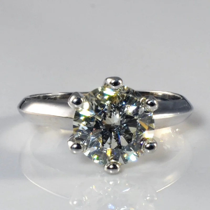 Modern Jewelry At Exclusive Discounts – Shop Today Six Prong Knife Edge Solitaire Diamond Ring | 2.00ct | SZ 5.5 |