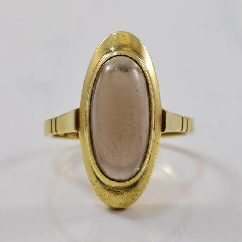 Elegant Jewelry, Exclusive Prices – Shop Now Smoky Quartz Cabochon Cocktail Ring | 3.80ct | SZ 7.5 |