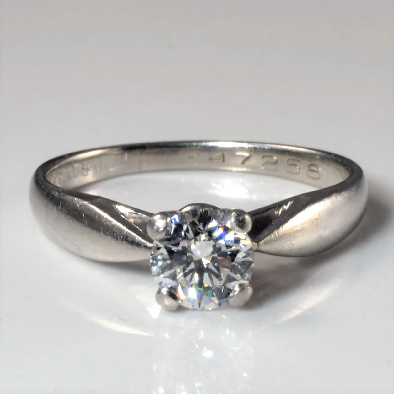 Seasonal Jewelry Sale – Upgrade Your Style Today Platinum Solitaire Canadian Diamond Engagement Ring | 0.50ct | SZ 5 |