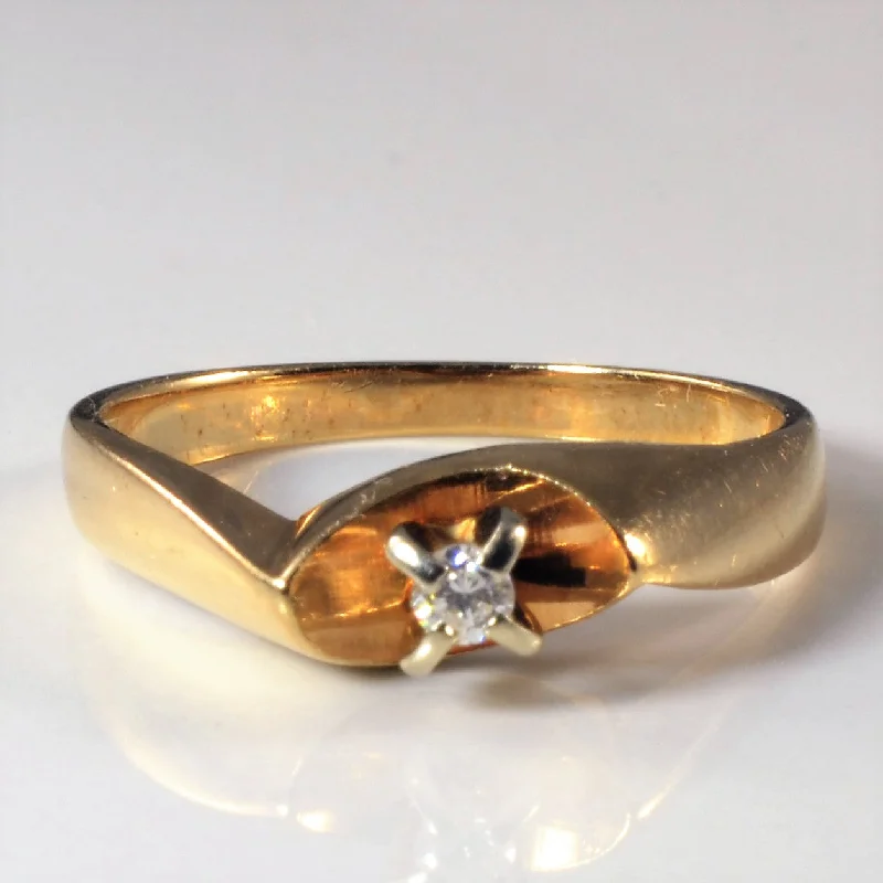 Huge Markdowns On Premium Jewelry Styles Solitaire Diamond Twist Ring | 0.05ct | SZ 6.25 |