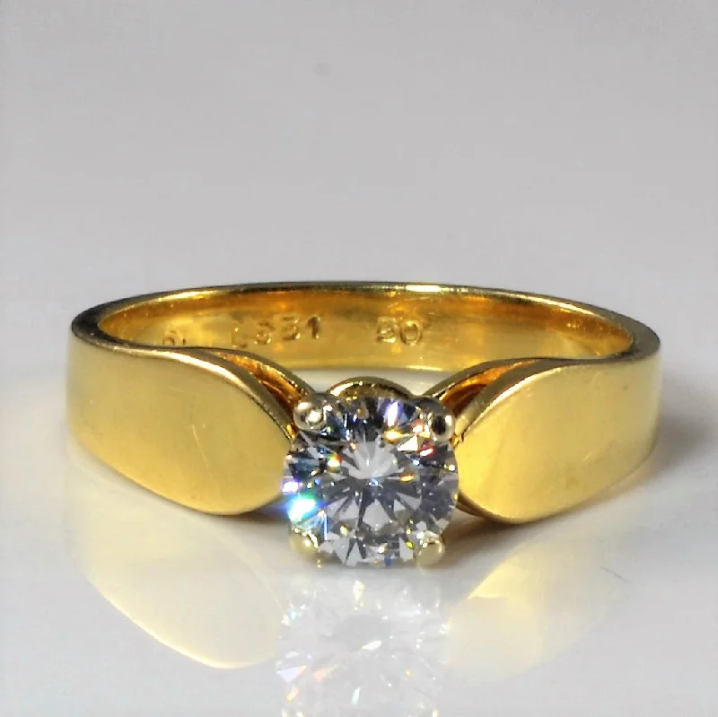 Exclusive Jewelry Sale – Sparkle For Less Tapered Solitaire Diamond Engagement Ring | 0.50ct | SZ 6 |