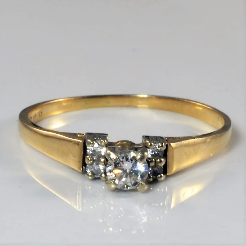 Limited-Time Offer On Elegant Jewelry Pieces Four Stone Accent Engagement Ring | 0.17ctw | SZ 6.75 |