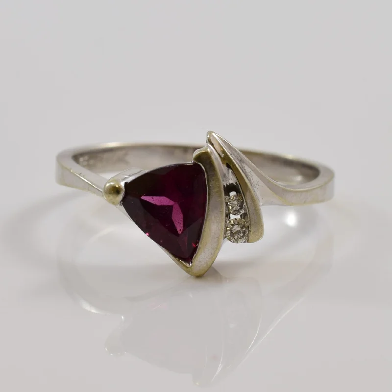 Shine In Style – Shop Jewelry Discounts Today Trillion Cut Rhodolite Garnet Ring | 5.90ct, 0.02ctw | SZ 6.5 |