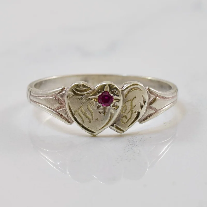 Buy More, Save More On Stunning Jewelry Pieces Initial 'WF' Signet Ring | 0.02ct | SZ 6.25 |