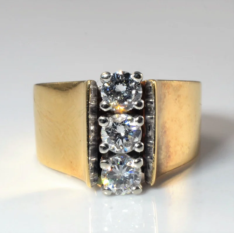 Elevate Your Jewelry Collection With Limited-Time Savings Tapered Three Stone Diamond Ring | 0.60ctw | SZ 3.75 |