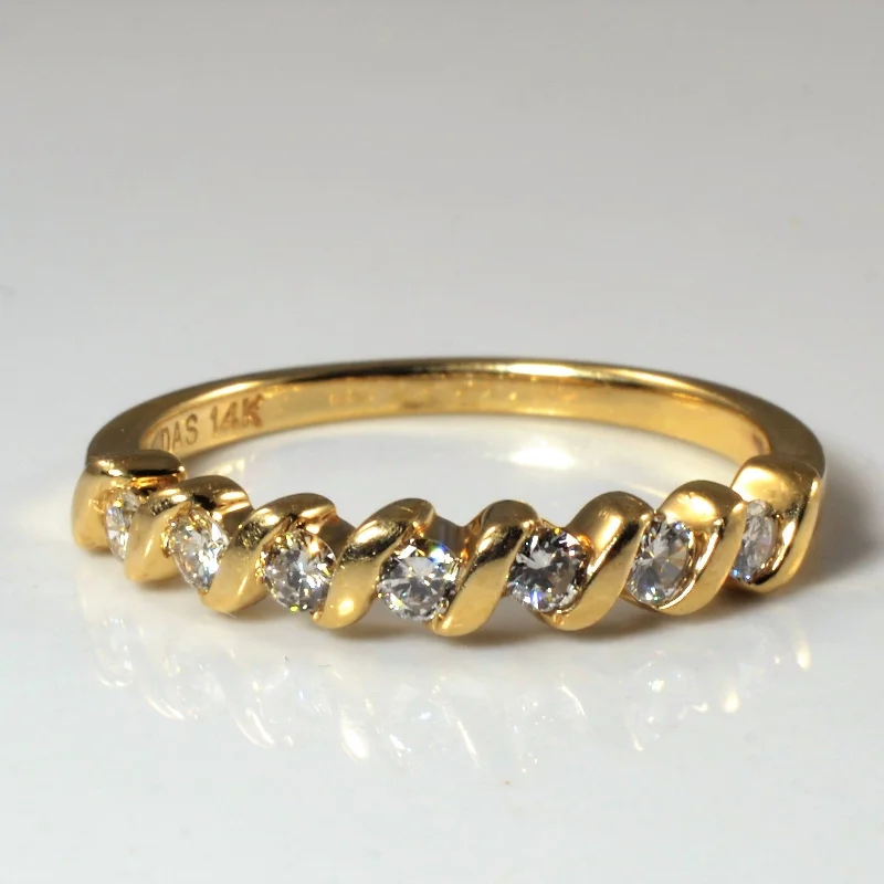 Luxury Jewelry At Budget-Friendly Prices – Grab Yours Now Tension Set Diamond Twist Band | 0.25ctw | SZ 7 |