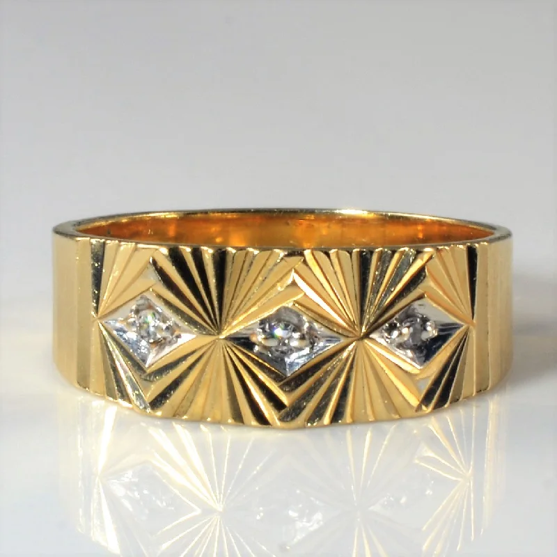 Special Jewelry Deals – Upgrade Your Collection Textured Diamond Ring | 0.02ctw | SZ 8.5 |