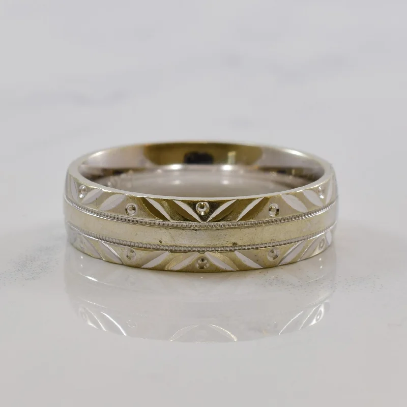 Unique Jewelry For Less – Shop The Sale Now Textured White Gold Band | SZ 10.25 |