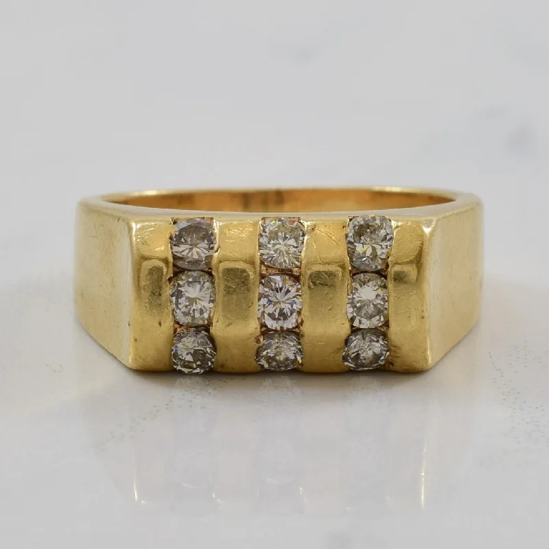Shop Signature Jewelry Styles At Exclusive Prices Three Bar Channel Set Diamond Ring | 0.54ctw | SZ 5 |
