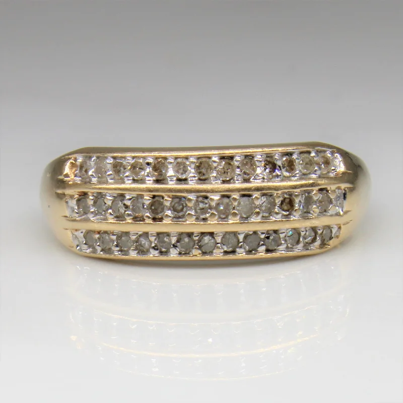 Exclusive Jewelry Sale – Limited-Time Discounts Triple Row Diamond Ring | 0.30ctw | SZ 6.75 |