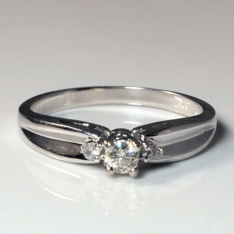 Elegant Jewelry Styles At Budget-Friendly Prices Three Stone Diamond Promise Ring | 0.12ctw | SZ 6 |