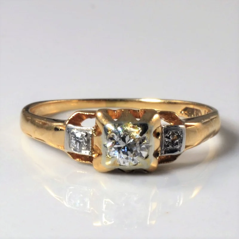 Best Jewelry Sale – Shop Exclusive Designs Now 1930s Three Stone Diamond Ring | 0.16ctw | SZ 4.5 |