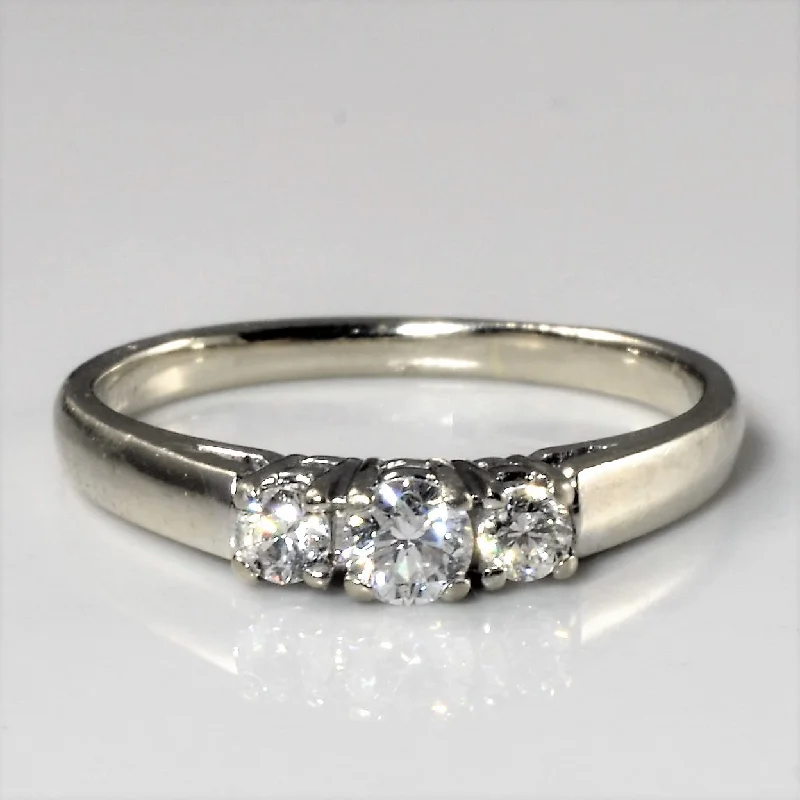 Discounted Jewelry For A Glamorous Look Classic Three Stone Diamond Ring | 0.25ctw | SZ 5 |