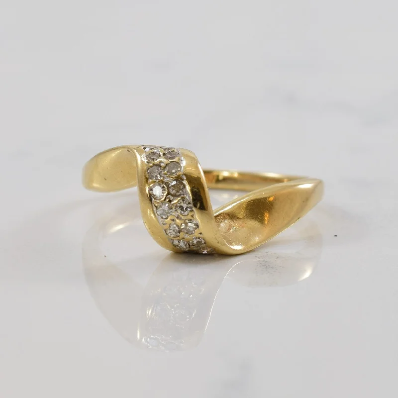 Chic And Stylish Jewelry At Exclusive Prices Twisted Diamond Ring | 0.09ctw | SZ 6.25 |