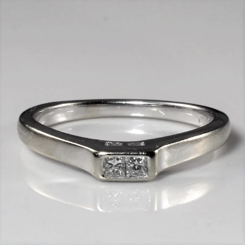 Flash Sale On Stunning Jewelry – Don't Miss Out Tapered Two Stone Princess Diamond Band | 0.14ctw | SZ 5.25 |