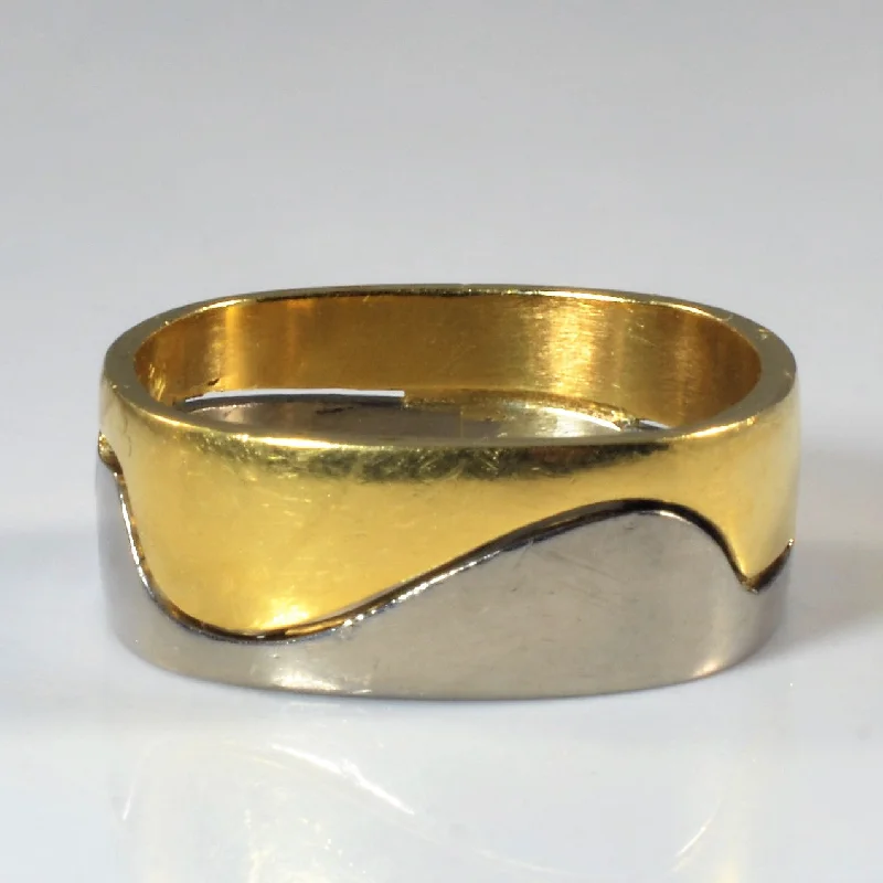 Exclusive Jewelry Sale – Grab Timeless Pieces Now Two Tone Gold Wave Band | SZ 10 |