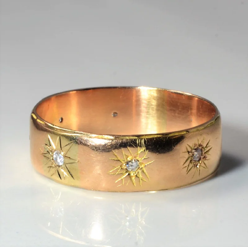 Jewelry Sale Bonanza – Grab Your Sparkle Now Star Burst Diamond Band | 0.12ctw | SZ 14 |