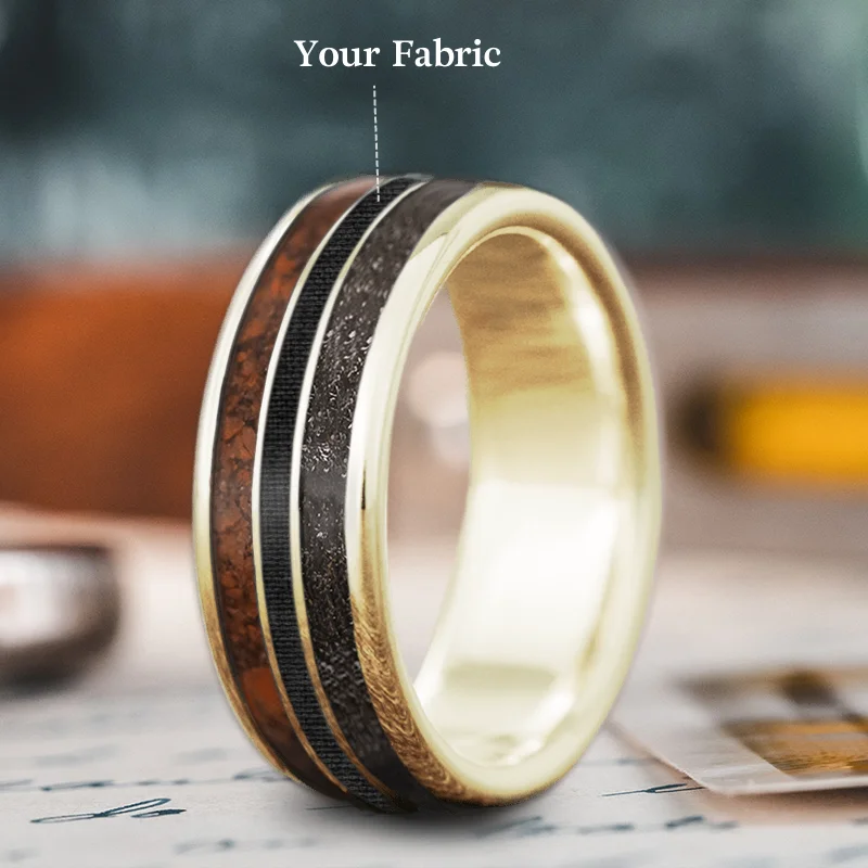 Affordable Luxury Jewelry For Every Occasion Custom Design - 3-Inlay Narrow Center kZM2l2dpoKbtgj3YiGxPbn7j