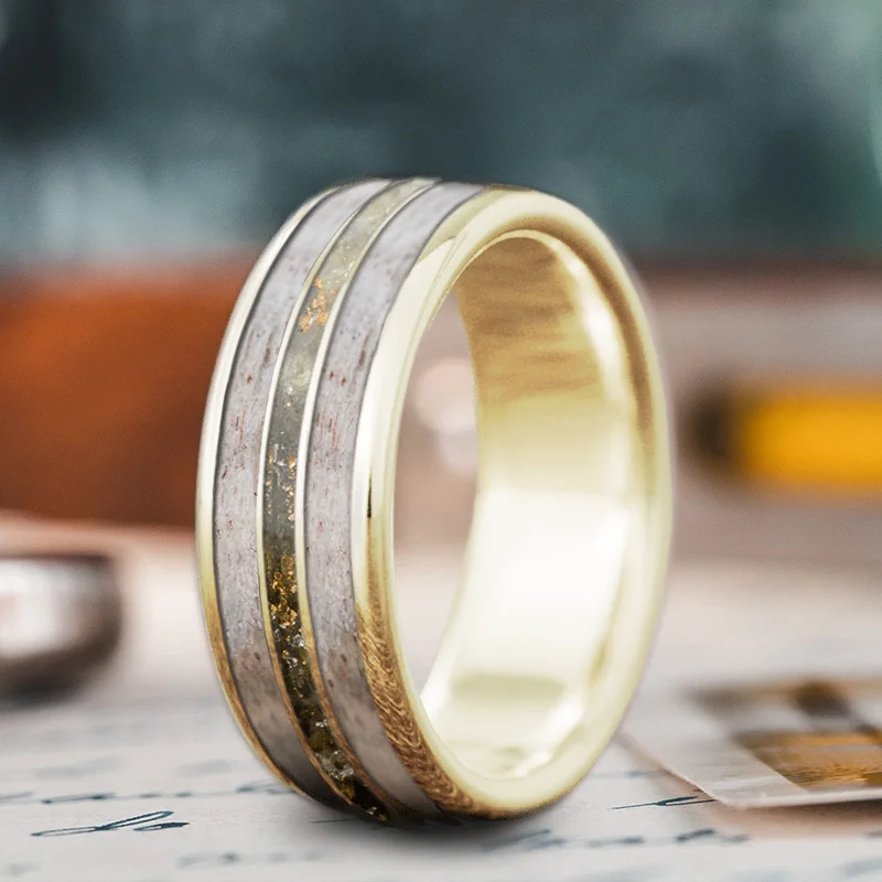 Last Chance To Grab Your Favorite Jewelry At A Discount Custom Design - 3-Inlay Narrow Center lQ-rNYHQTD1cCWLAPhkrY-_a