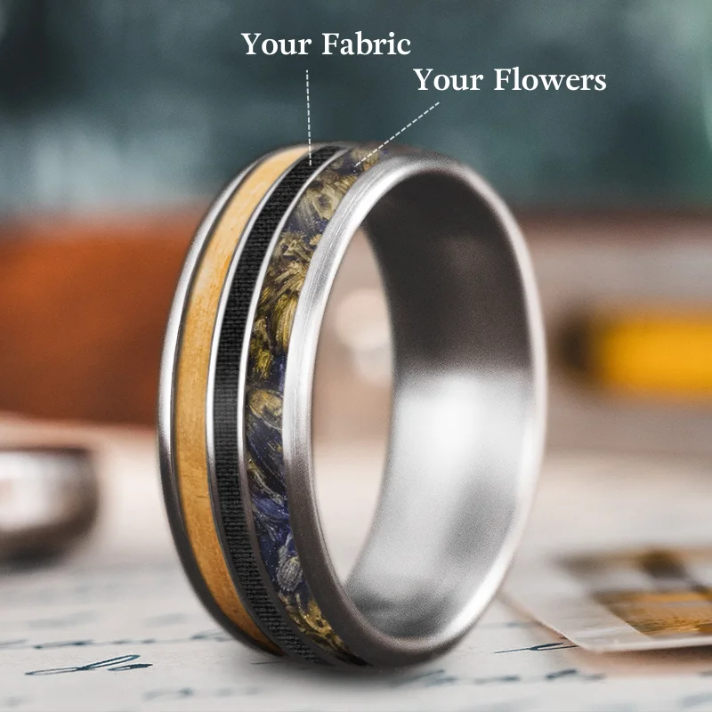 Exclusive Gemstone Jewelry At Special Prices Custom Design - 3-Inlay Narrow Center M7QFTSSOQJiADkas7z13C1J6