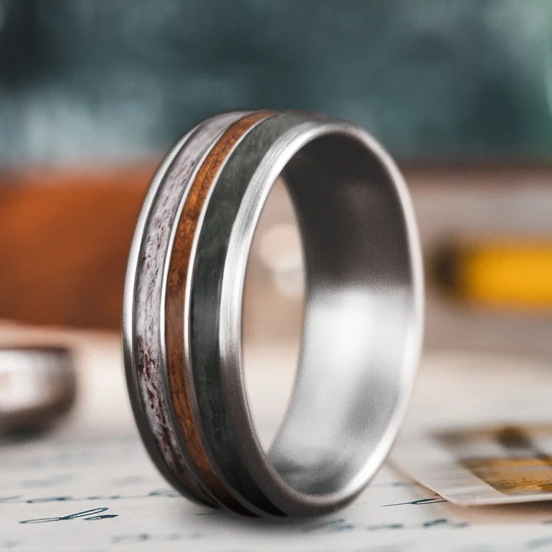 The Perfect Jewelry Piece At The Perfect Price Custom Design - 3-Inlay Narrow Center MV6GwoJc6WFKFF89xVmSlv3z