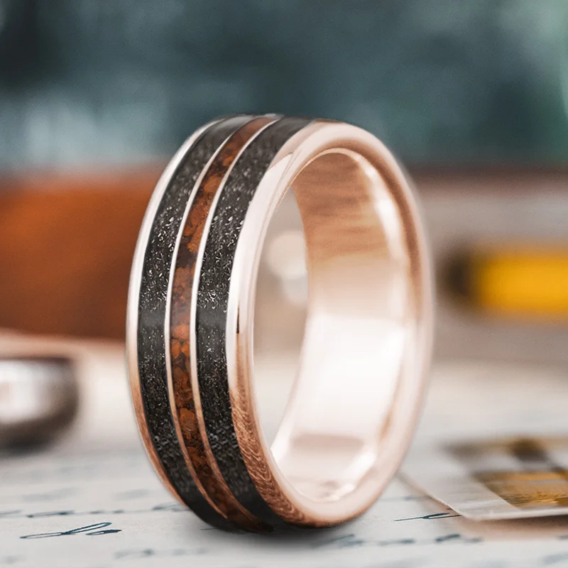 Unmissable Jewelry Sale – Shop Before It's Too Late Custom Design - 3-Inlay Narrow Center nlh3GGwthm2hWBqzDCCEIn_W