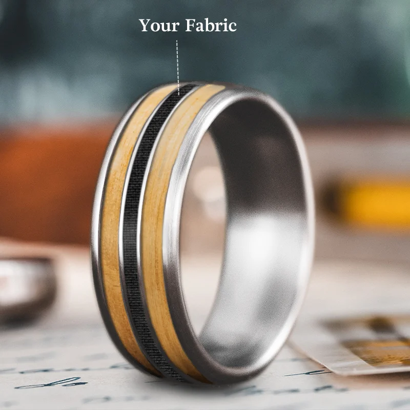Get Your Favorite Jewelry At The Best Price Custom Design - 3-Inlay Narrow Center ntBs6DkVUMM1kcl567KQ7PO5