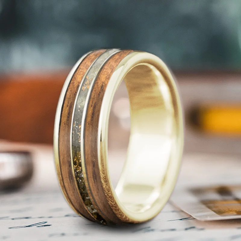 Flash Jewelry Sale – Get Stunning Pieces At Low Prices Custom Design - 3-Inlay Narrow Center nv8NwVEmiNCp2GV7SoNblJIy
