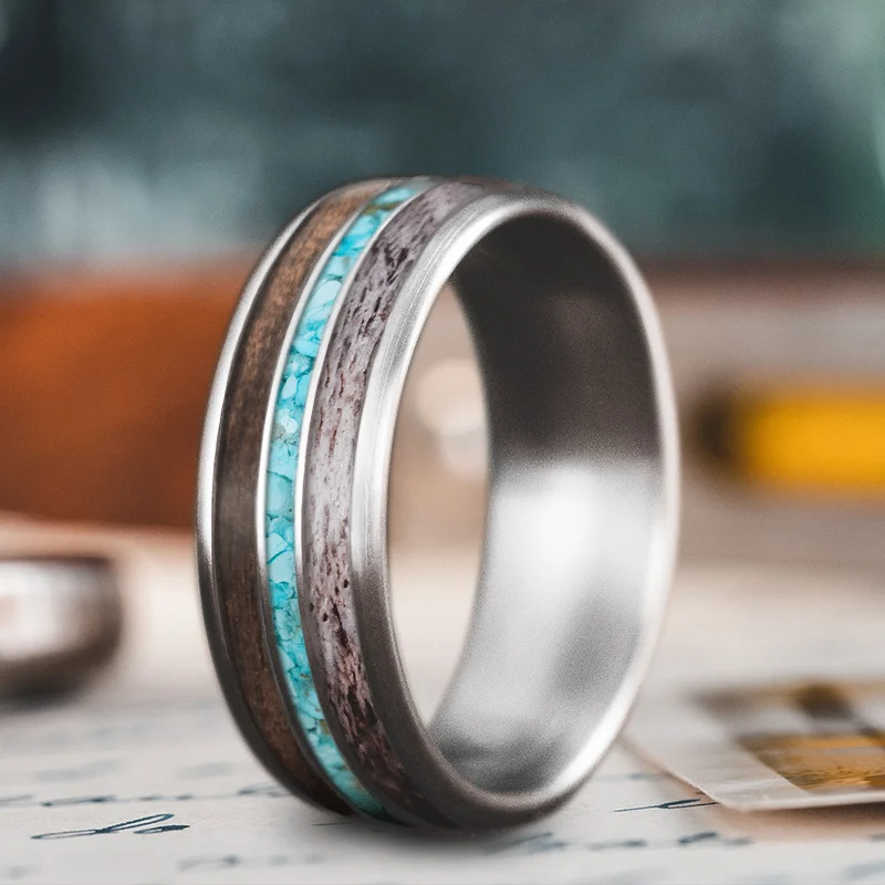 Jewelry Sale – Exclusive Styles At Lower Prices Custom Design - 3-Inlay Narrow Center OKdp1wydpdEUE9lwC28N7uBF