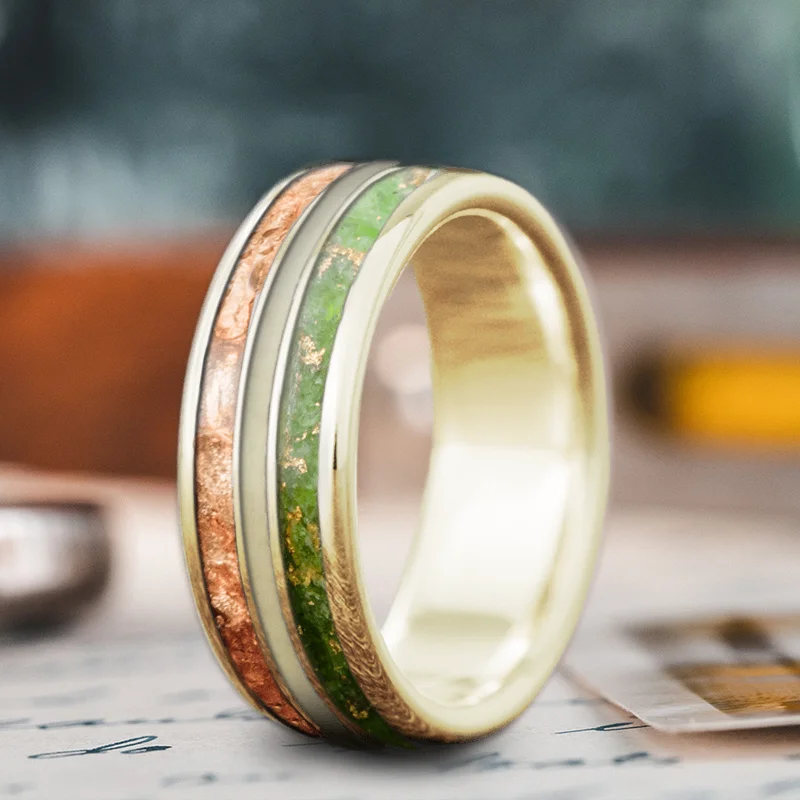 Jewelry Deals That Sparkle – Shop Today Custom Design - 3-Inlay Narrow Center OZoP_4jqSH7QhgGAuFh5C1Sg