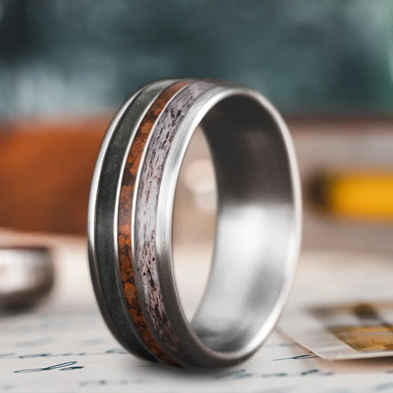 Stunning Jewelry At Even More Stunning Prices Custom Design - 3-Inlay Narrow Center pRCbtDhKST5_KyNIdlwy8N5U