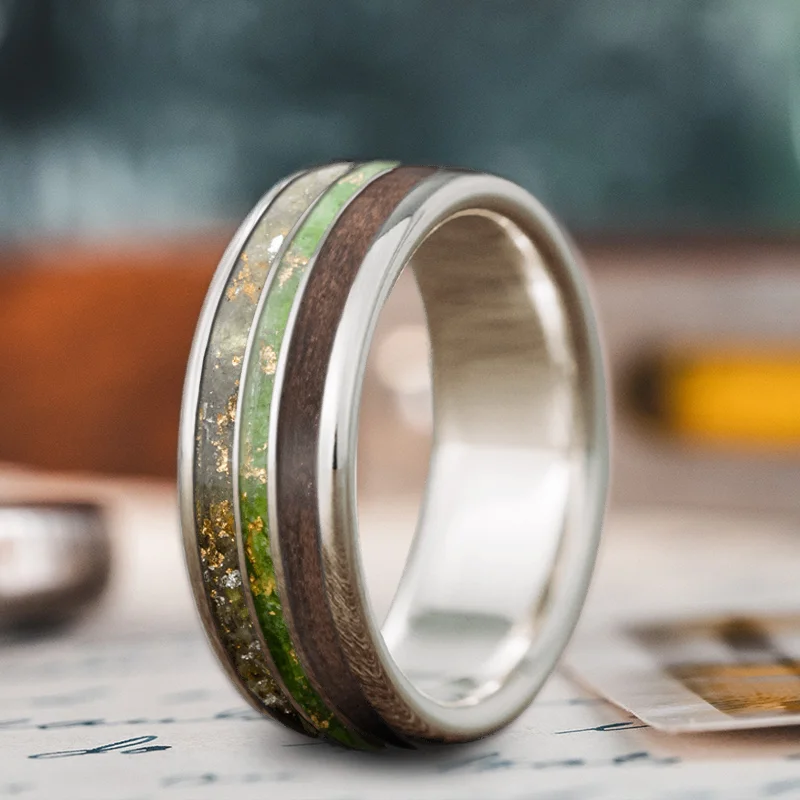 High-End Sparkle, Low-End Prices – Jewelry Sale Live Custom Design - 3-Inlay Narrow Center PROLj9XJZi1T-Ab88VeqZXt8
