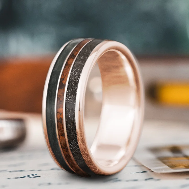 Jewelry Deals That Outshine The Rest Custom Design - 3-Inlay Narrow Center Q6HVtx9BEUfzQmL5_U2rnXVr