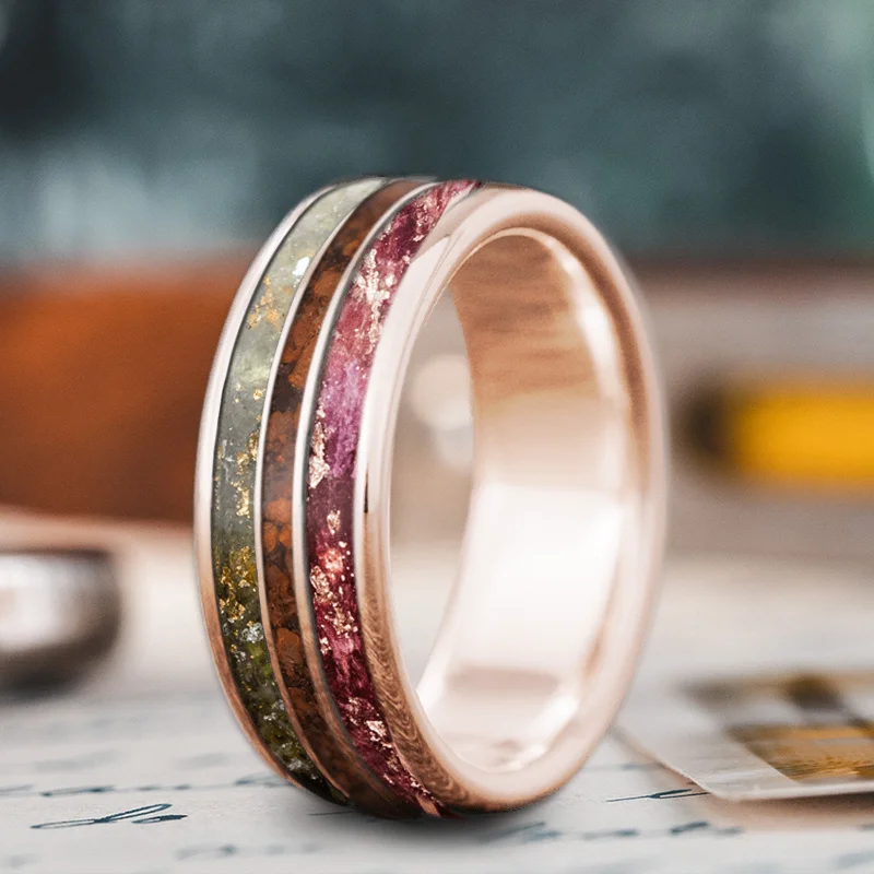 Affordable Elegance – Special Jewelry Sale Now Live Custom Design - 3-Inlay Narrow Center QJ2R8OAO0qHs8YUd6EQH1YEt