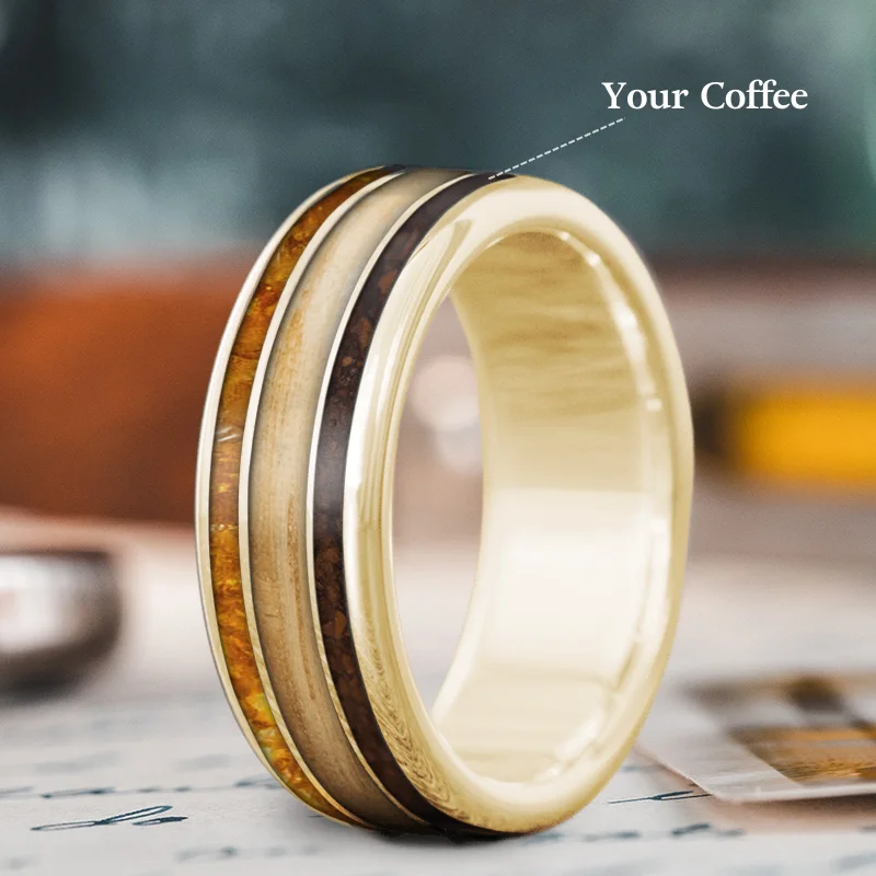 Unmissable Jewelry Sale – Shop Before It's Too Late Custom Design - 3-Inlay Wide Center Ring BAK8x1K7QSzHUtQPsunuJb_j