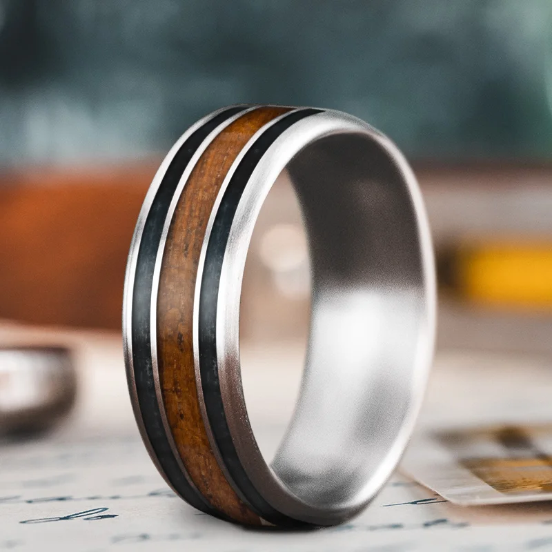 Grab Exquisite Jewelry At The Lowest Prices Custom Design - 3-Inlay Wide Center Ring c8C1EcF1Nid8hYFTl0-XstbM